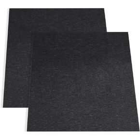 2 Pcs Garage Floor Mat, 36 x 29 Inches Oil Spill Mat Under Car with Waterproof Backing, Reusable Rubber Mat Garage Mat Oil Mat for Driveway Protects Surfaces, Black