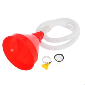 Wide Mouth Oil Funnel with 100cm Long Hose Fuel Funnel Universal Funnel for Car Automotive Use Large Funnel for Kitchen Engine Gas Fluid Liquid with Mesh Screen and Clamp (1)