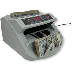 CDM-155 Advanced Money Counter Machine with UV/MG/DD/DBL/HLF/CHN Counterfeit Detection - Add and Batch Modes - Fast and Accurate Cash Counter