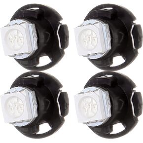 cciyu 4 Pack Blue 1-5050 SMD T4.7 Neo Wedge LED A/C Lights 12mm Bright Blue T5 T1.25 Neo Wedge Base Replacement fit for 1990-1997 For Honda For Accord 2001-2005 For Honda Civic