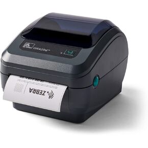 ZEBRA GK420d Direct Thermal Desktop Monochrome Printer Print Width of 4 in USB Serial and Parallel Port Connectivity GK42-202510-000