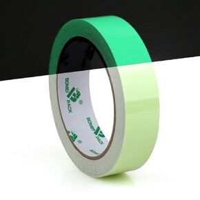 BOMEI PACK Glow in Dark Tape Fluorescent Luminous Tape 1 Pack 1in x 33ft-Bright,Rechargeable,Durable for Indoors and Outdoors Design of DIY Craft Pattern,Creative Decoration,Night time Decorations.