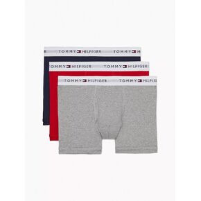 TOMMY HILFIGER Men's Cotton Classics 3 Pack Trunk, Berber,M - US