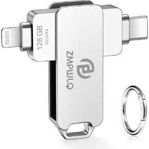 Apple MFi Certified 256GB Photo-Stick-for-iPhone-Memory-Thumb-Drive-iPhone-External-Storage Lightning USB C Android iOS MAC Flash Drive iPad-Picture-Transfer iPhone-Memory-Photo-Storage-Backup-Drive