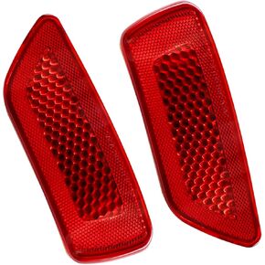 Pair Rear Bumper Reflector Light 57010720AC 57010721AC Compatible with Grand Cherokee 2012-2018 Compatible with Patriot 2013-2017 Compatible with Journey 2012-2020 Left & Right Red