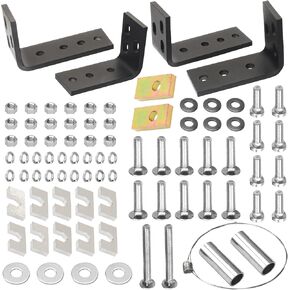 5th Wheel Hitch Installation Kit - Universal Fit for Reese 5th Wheel Trailer Hitches Models #30035, 58058; includes Hardware & Brackets - Replacement Part for Reese 30439 (10-Bolt Design)