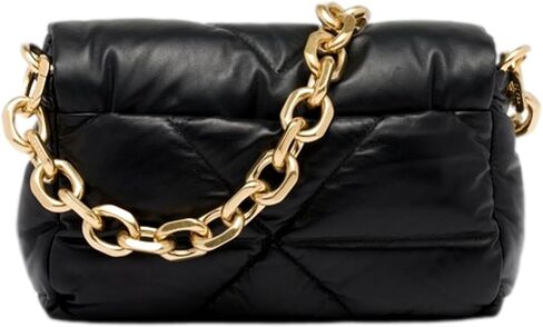 حقيبة كتف برادا نسائية من جلد النابا الناعم باللون الأسود 1BD315 in Kuwait