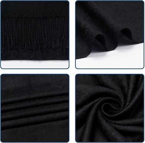 Paisley Pashmina Shawl Wrap Women Reversible Vintage Jacquard Pashmina Rave Scarf with Fringe for Evening, Wedding in Saudi Arabia