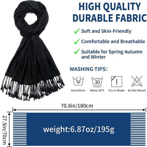 Paisley Pashmina Shawl Wrap Women Reversible Vintage Jacquard Pashmina Rave Scarf with Fringe for Evening, Wedding in Saudi Arabia
