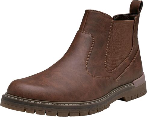 Jousen Mens Boots Retro Mens Casual Boots Chelsea Boots Mens Slip On Boots for Men in Kuwait