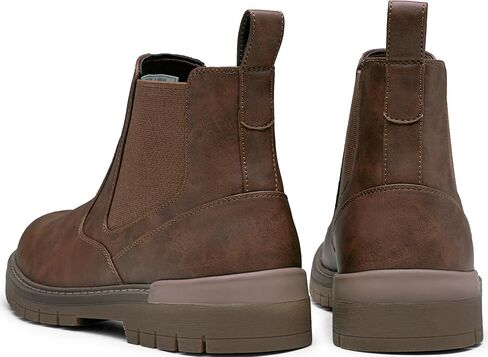 Jousen Mens Boots Retro Mens Casual Boots Chelsea Boots Mens Slip On Boots for Men in Kuwait