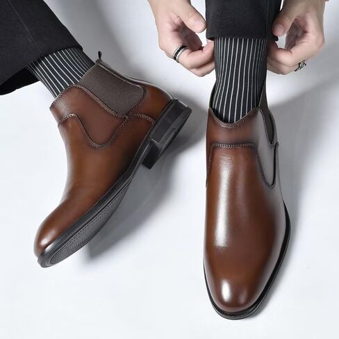 Men's Chukka Boots Genuine Leather Ankle Boot for Men Classic Casual Oxford Style Footwear in Kuwait