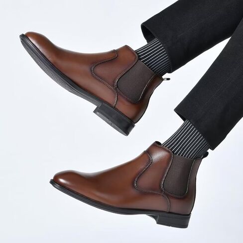 Men's Chukka Boots Genuine Leather Ankle Boot for Men Classic Casual Oxford Style Footwear in Kuwait