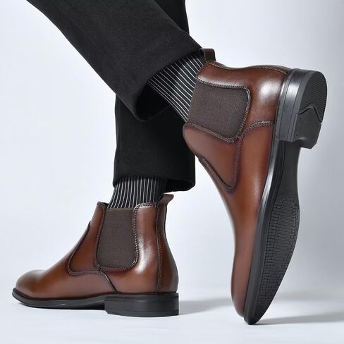 Men's Chukka Boots Genuine Leather Ankle Boot for Men Classic Casual Oxford Style Footwear in Kuwait
