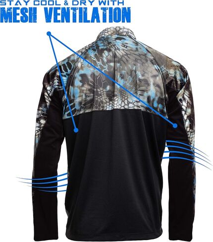 Kryptek Men's Zephyr 1/2 Zip in Saudi Arabia