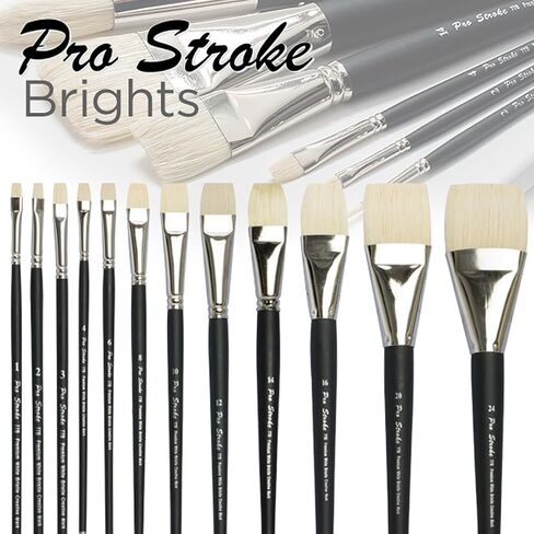فرشاة طلاء ذات شعيرات تشونغ كينج هوج من Creative Mark Pro Stroke Premium Artist - ساطعة [مجموعة قيمة مكونة من 5 قطع] in Kuwait
