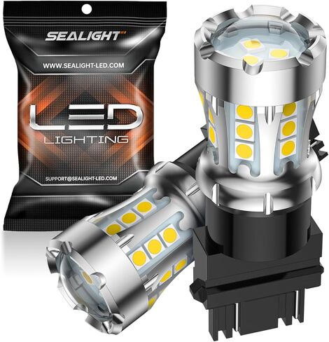 SEALIGHT 921 912 LED Bulbs for Backup Reverse Light, T15 906 904 916 W16W Light Bulbs with Projector Replacement Trunk Cargo 3rd Brake Stop Lights, 600% Brighter Xenon White Non-polarity Pack of 2 in Saudi Arabia