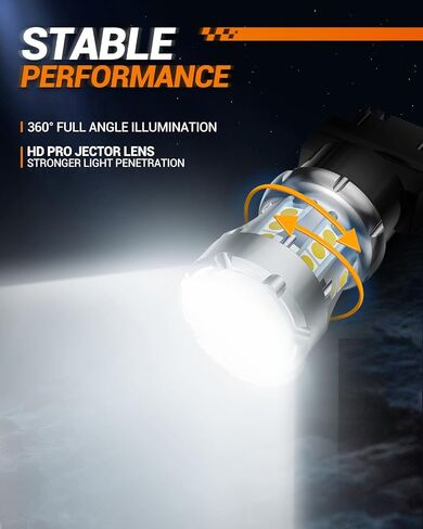 SEALIGHT 921 912 LED Bulbs for Backup Reverse Light, T15 906 904 916 W16W Light Bulbs with Projector Replacement Trunk Cargo 3rd Brake Stop Lights, 600% Brighter Xenon White Non-polarity Pack of 2 in Saudi Arabia