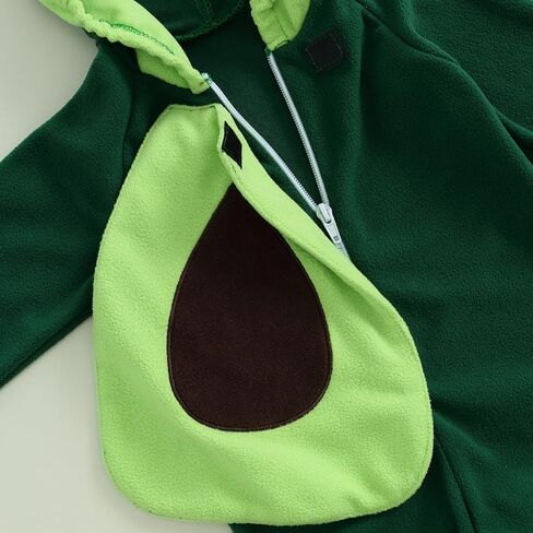 VISGOGO Newborn Baby Halloween Costumes for Girls Boys Long Sleeve Hooded Zipper Jumpsuit Romper Clothes in Saudi Arabia