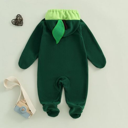 VISGOGO Newborn Baby Halloween Costumes for Girls Boys Long Sleeve Hooded Zipper Jumpsuit Romper Clothes in Saudi Arabia