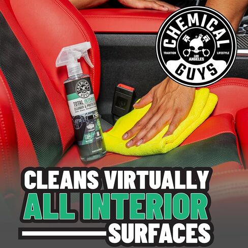 Chemical Guys SPI22516 Total Interior Cleaner & Protectant (Safe on Dash, Leather, Vinyl, Plastics, Trim, Glass, Fabric & More), 16 Fl Oz (Pack of 1) (Black Cherry Scent) in Saudi Arabia