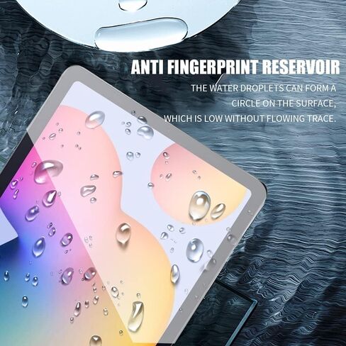 واقي شاشة ZenRich (عبوة من قطعتين) لهاتف Samsung Galaxy Tab S9 FE/Tab A9 Plus/Tab S9/ Tab S8/Tab S7 طبقة شاشة من الزجاج المقوى 9H متوافقة مع قلم S Pen/معرف الوجه/جراب مناسب in Kuwait