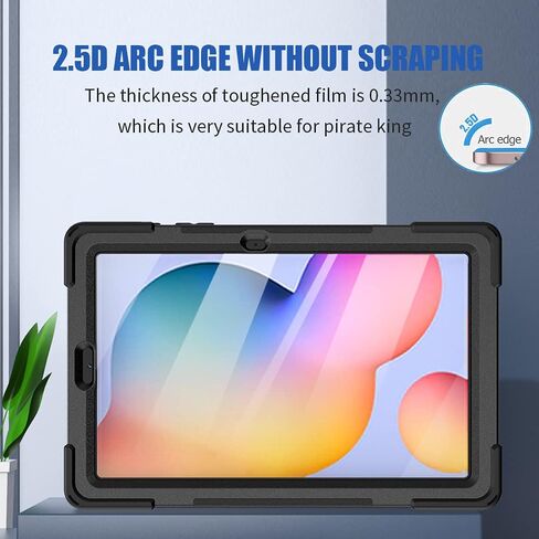 واقي شاشة ZenRich (عبوة من قطعتين) لهاتف Samsung Galaxy Tab S9 FE/Tab A9 Plus/Tab S9/ Tab S8/Tab S7 طبقة شاشة من الزجاج المقوى 9H متوافقة مع قلم S Pen/معرف الوجه/جراب مناسب in Kuwait