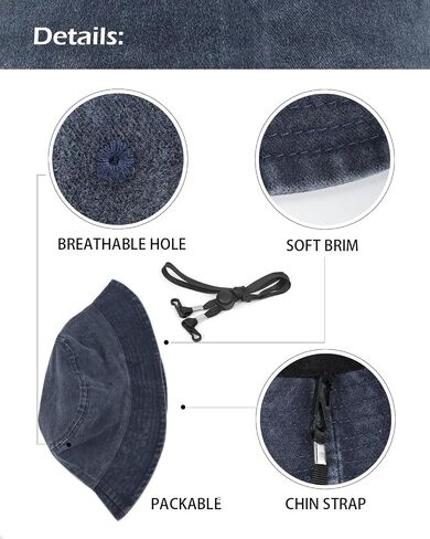 L XL XXL Bucket Hat for Big Heads Men Women, Large Foldable Sun Hat, Packable Fishing Beach Travel Hat Washed Cotton in Saudi Arabia