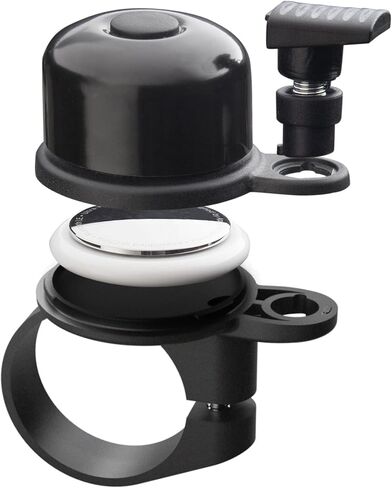 AirBell® Bicycle Bell for Apple AirTag | Holder Hidden in Bell | Bicycle Anti-Theft | Road Approved | Tool Included in Saudi Arabia