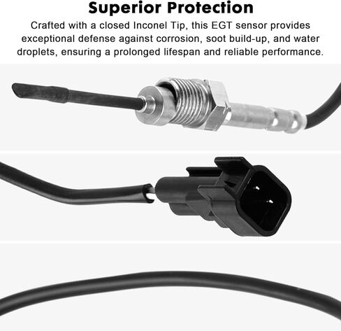 Exhaust Gas Temperature Sensor EGT AC3Z5J213C Compatible with 2011-2016 Ford F250 F350 F450 F550 6.7L V8, 2015-2019 Transit 150 250 350 350HD 3.2L L5 Diesel, Replace AC3Z12B591A in Kuwait