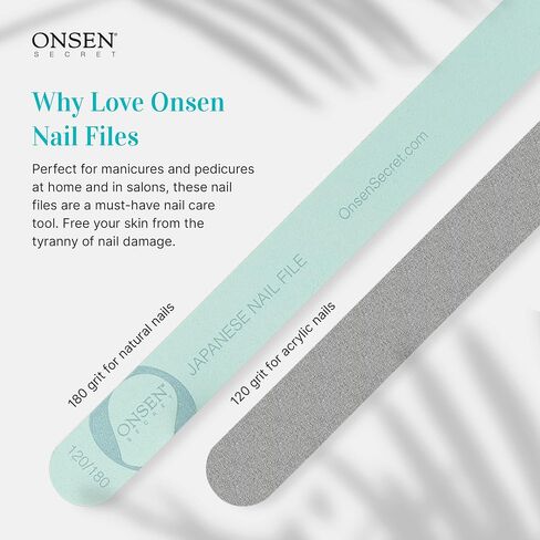Onsen Secret Cuticle Cream + Double Sided Nail File 120/180 Grit, Cuticle Oil - Japanese Natural Healing Minerals Nail Care Serum. Sooth, Repair, & Strengthen Cuticles & Nails, Non-Greasy – 30ml in Saudi Arabia