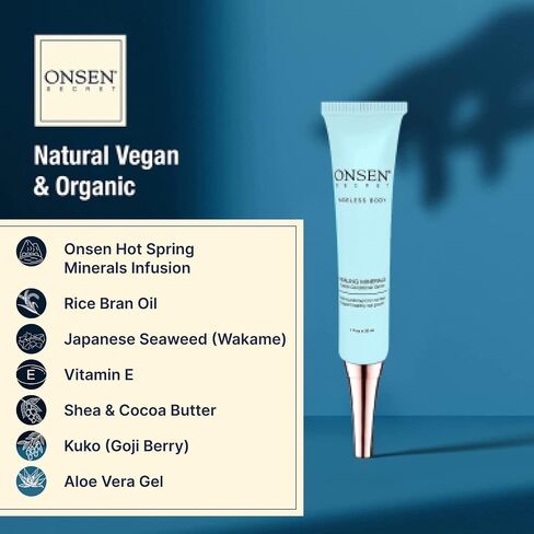 Onsen Secret Cuticle Cream + Double Sided Nail File 120/180 Grit, Cuticle Oil - Japanese Natural Healing Minerals Nail Care Serum. Sooth, Repair, & Strengthen Cuticles & Nails, Non-Greasy – 30ml in Saudi Arabia