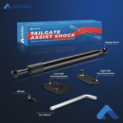 ARANA Tailgate Accessories Assist for Ford Maverick, Slow-Drop Tailgate Assist Shock Damper Fits for 2022 2023 2024 Ford Maverick Hybrid XL XLT Lariat(Provide All Tools) in Saudi Arabia