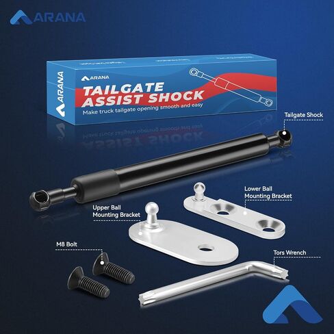 ARANA Tailgate Accessories Assist for Ford Maverick, Slow-Drop Tailgate Assist Shock Damper Fits for 2022 2023 2024 Ford Maverick Hybrid XL XLT Lariat(Provide All Tools) in Saudi Arabia