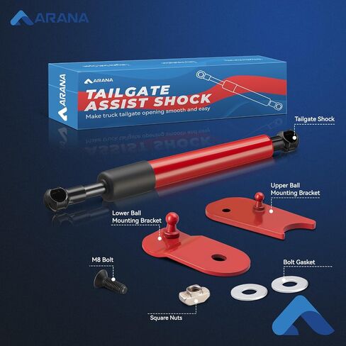 ARANA Tailgate Accessories Assist for Ford Maverick, Slow-Drop Tailgate Assist Shock Damper Fits for 2022 2023 2024 Ford Maverick Hybrid XL XLT Lariat(Provide All Tools) in Saudi Arabia