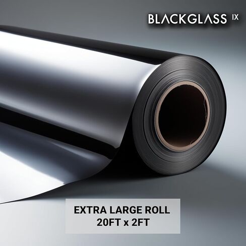 بكرة تظليل النوافذ ذات الجودة الاحترافية من BLACKGLASS IX® للسيارات والشاحنات والمركبات (5% VLT، 20 قدمًا × 2 قدم، طبقتان، لون أسود ليمو) فيلم للطاقة الشمسية والوهج والخصوصية مع تعليمات التثبيت in Saudi Arabia