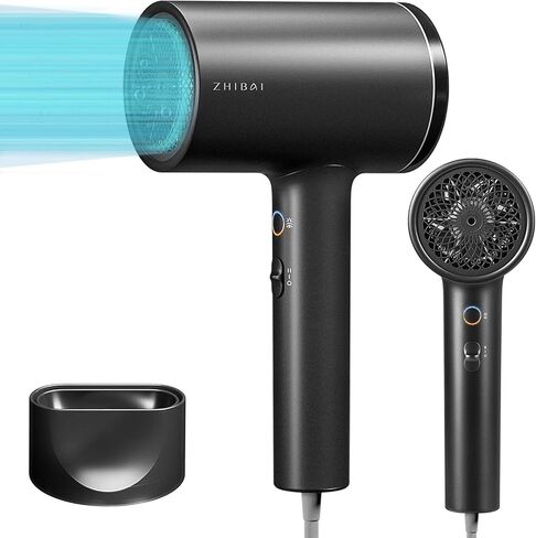 Ionic Hair Dryer, 1800W Negative Ion Hairdryers Blow Dryer, Professional Hair Dryers with 3 Heat Settings, 2 Speeds, 1 Magnetic Nozzle, for Men, Women, Kids, Home, Travel, Salon in Saudi Arabia