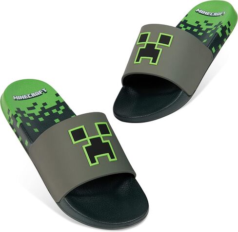 Minecraft Boys Sliders or Flip Flops for Beach and Pool - Boys Gifts in Saudi Arabia