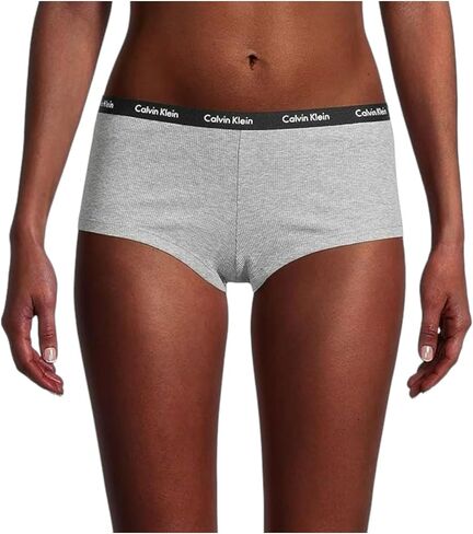 طقم شورت نسائي من القطن من Calvin Klein مكون من 3 قطع (B(QP2412-301)/G، كبير) in Saudi Arabia