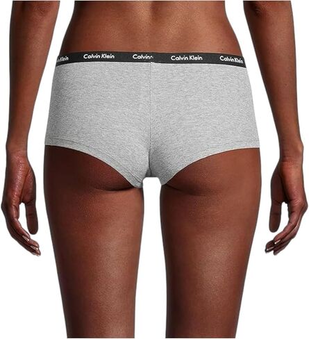 طقم شورت نسائي من القطن من Calvin Klein مكون من 3 قطع (B(QP2412-301)/G، كبير) in Saudi Arabia