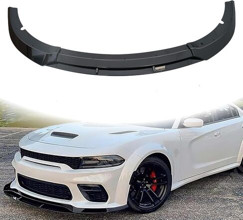 KETAI الشفة الأمامية المصد متوافقة مع 2015-2023 دودج تشارجر SRT GT-V نمط ABS لمعان أسود أمامي الفاصل السفلي حامي الجبهة سد الهواء الذقن المفسد الفاصل in Kuwait