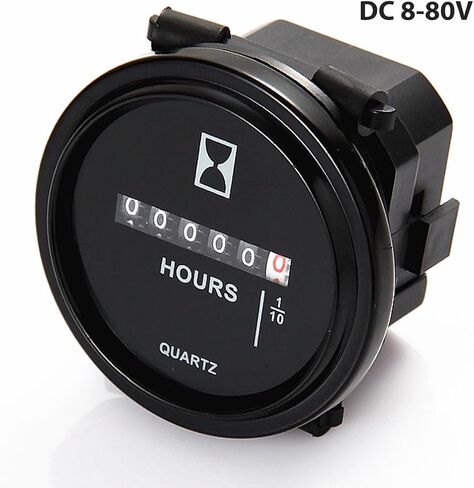 Mechanical Hour Meter Gauge - AIMILAR Professional Engine Hourmeter AC110-250V for Boat Auto ATV UTV Snowmobile Lawn Tractors Generators (AC110-250V) in Saudi Arabia