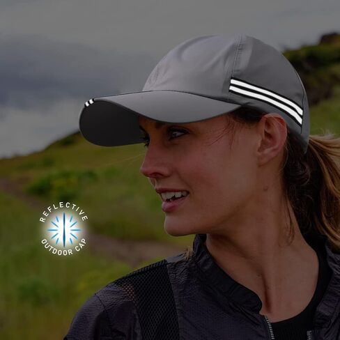 Men Waterproof Baseball Cap Reflective Outdoor Rain Cap for Women's UPF 50+ Breathable Sport Running Hat in Kuwait