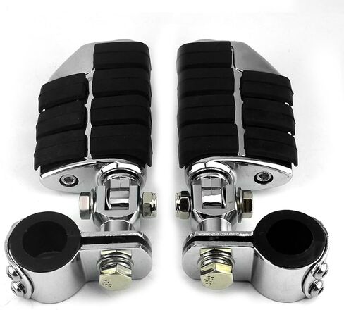Motorcycle Universal Highway Pegs Foot Rests Fit Engine Guard Crash Bar 1-1/4" Or 1" Compatible with BMW Harley davidson Yamaha Honda in Kuwait