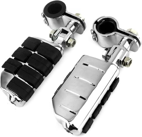 Motorcycle Universal Highway Pegs Foot Rests Fit Engine Guard Crash Bar 1-1/4" Or 1" Compatible with BMW Harley davidson Yamaha Honda in Kuwait