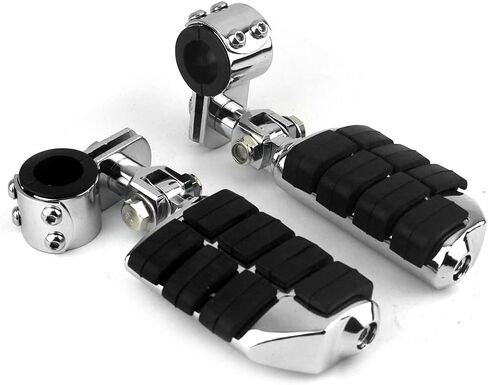 Motorcycle Universal Highway Pegs Foot Rests Fit Engine Guard Crash Bar 1-1/4" Or 1" Compatible with BMW Harley davidson Yamaha Honda in Kuwait