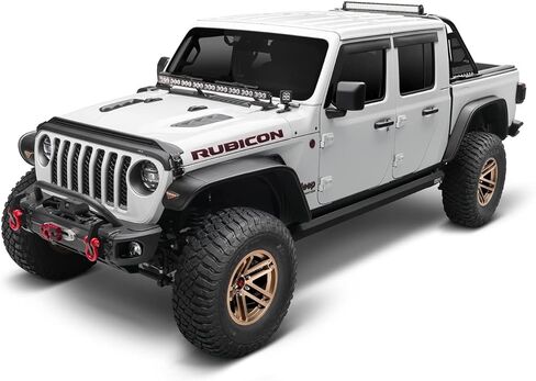 Auto Ventshade [AVS] Bugflector II Hood Shield | 2020 - 2023 جيب جلاديتور، 2018 - 2023 جيب رانجلر JL، (2 باب و4 أبواب)، بارزة، دخاني، قطعة واحدة. | 24827 in Kuwait