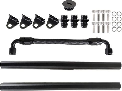 -8AN Fuel Rails Kit Replacement for LS1 LS6 Black in Saudi Arabia
