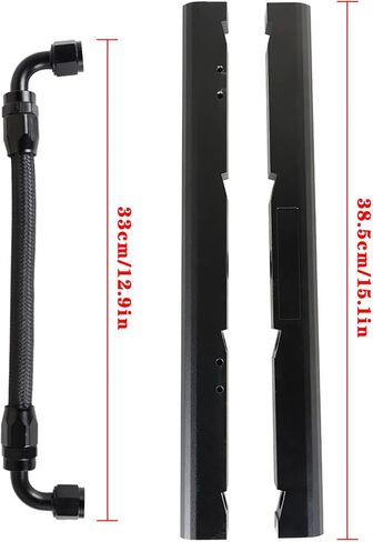 -8AN Fuel Rails Kit Replacement for LS1 LS6 Black in Saudi Arabia