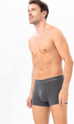DAVID ARCHY Men's Breathable Comfort Soft Underwear Cotton-Modal Blend Pouch Trunks V-Support Waistband in 3 Pack No Fly (M, Black/Dark Gray/Navy Blue - Cotton-Modal Blend) in Saudi Arabia